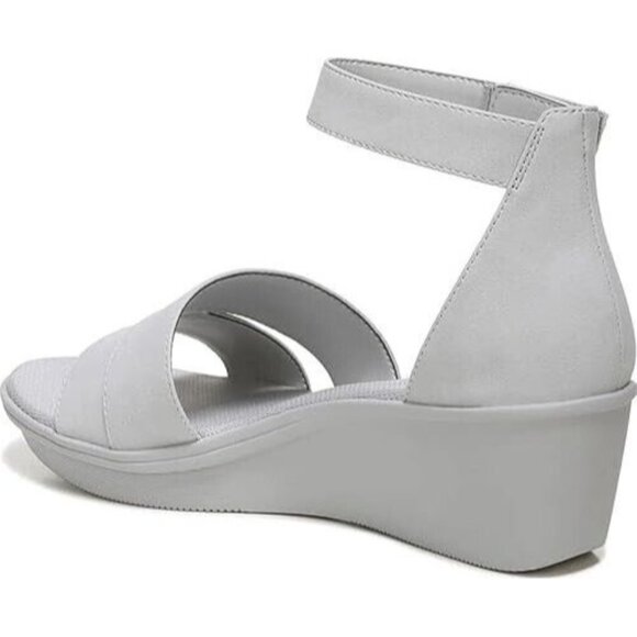 Naturalizer Womens Riviera Wedge Sandals Hook & Loop Mist Size 11M - Picture 4 of 6